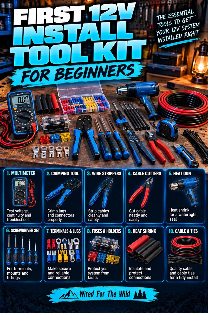 First 12V Install Tool Kit for Beginners
