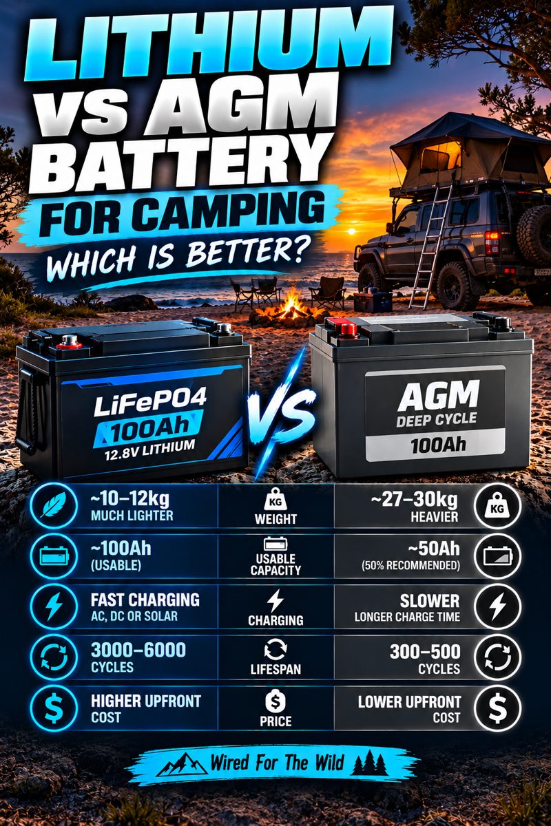 Lithium vs AGM Battery for Camping: Which Is Better?